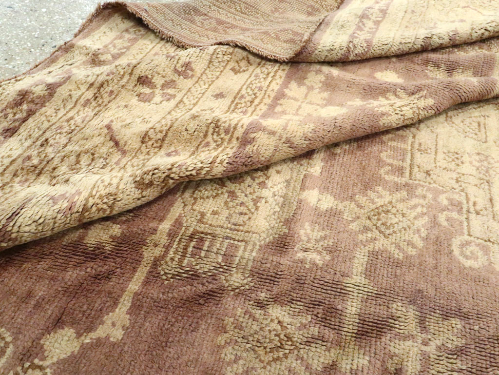 Antique Turkish Oushak Room Size Carpet, No.18794 - Gsblank