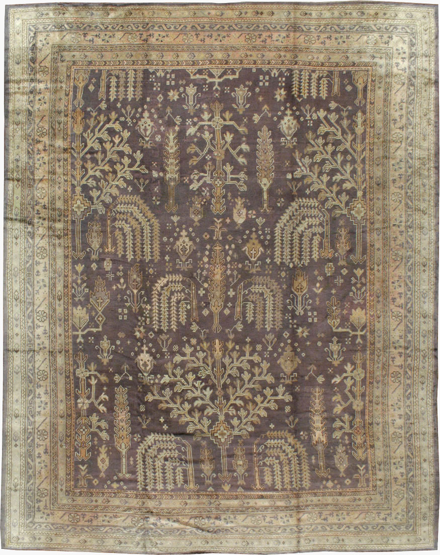 Antique Turkish Oushak Carpet, No.18799 - Gsblank