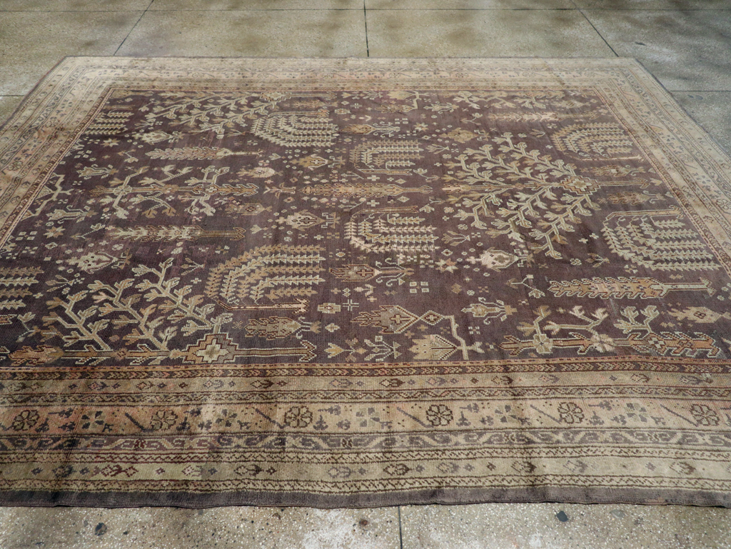Antique Turkish Oushak Carpet, No.18799 - Gsblank