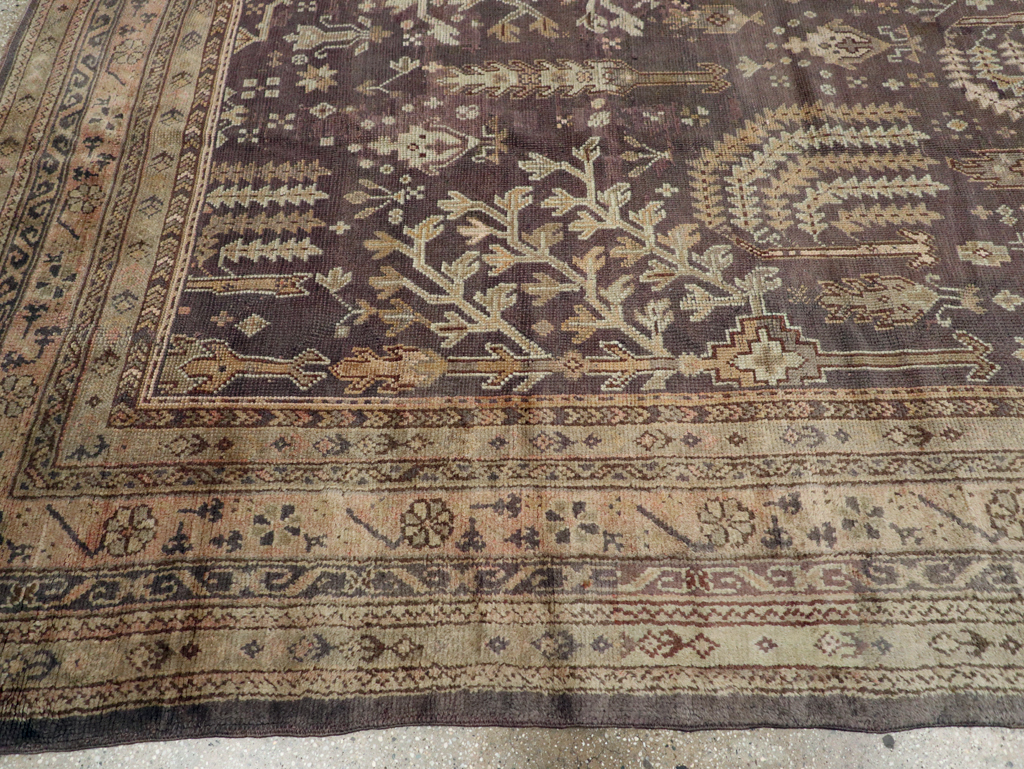 Antique Turkish Oushak Carpet, No.18799 - Gsblank