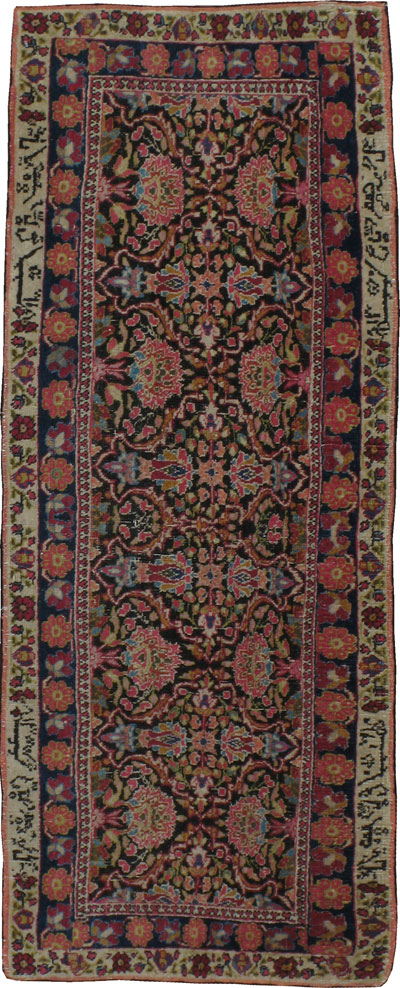 Vintage Persian Mashad Rug, No.18823 - Gsblank