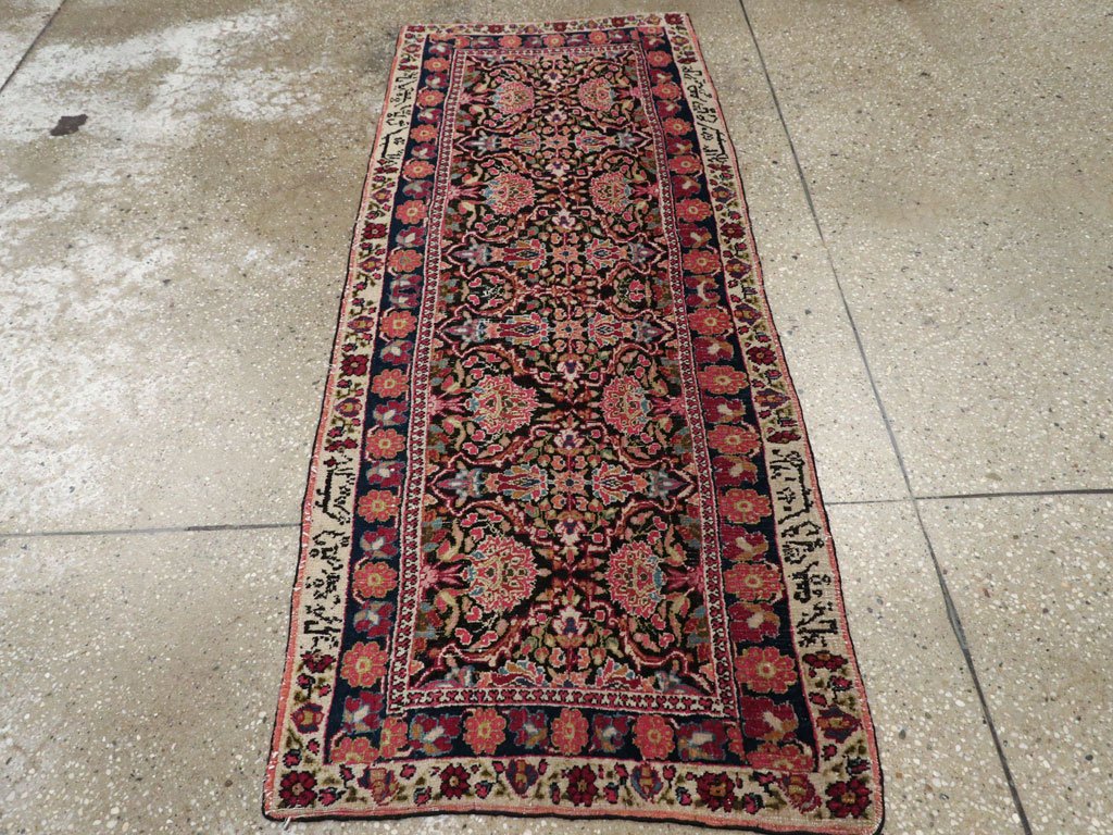 Vintage Persian Mashad Rug, No.18823 - Gsblank
