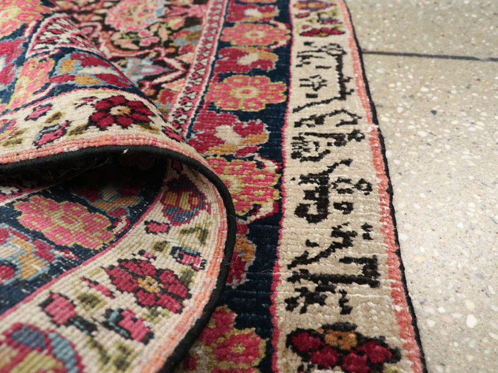 Vintage Persian Mashad Rug, No.18823 - Gsblank