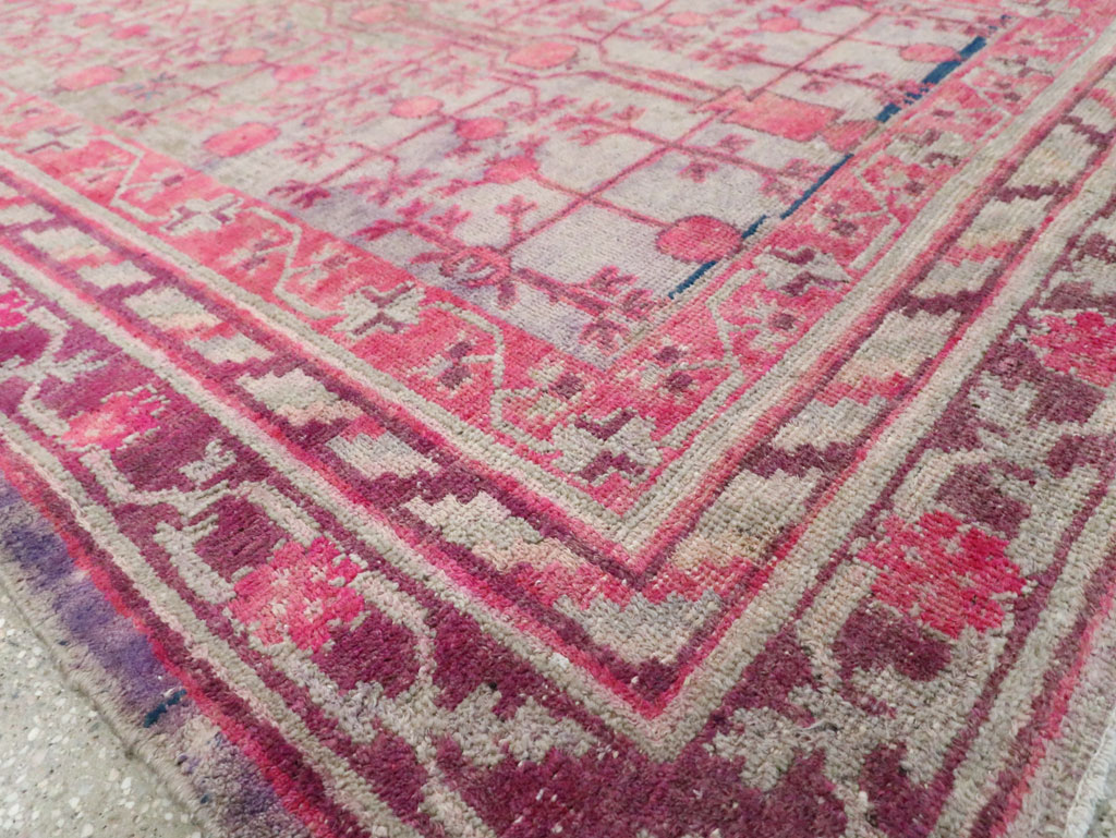 Vintage East Turkestan Khotan Rug, No.18839 - Gsblank