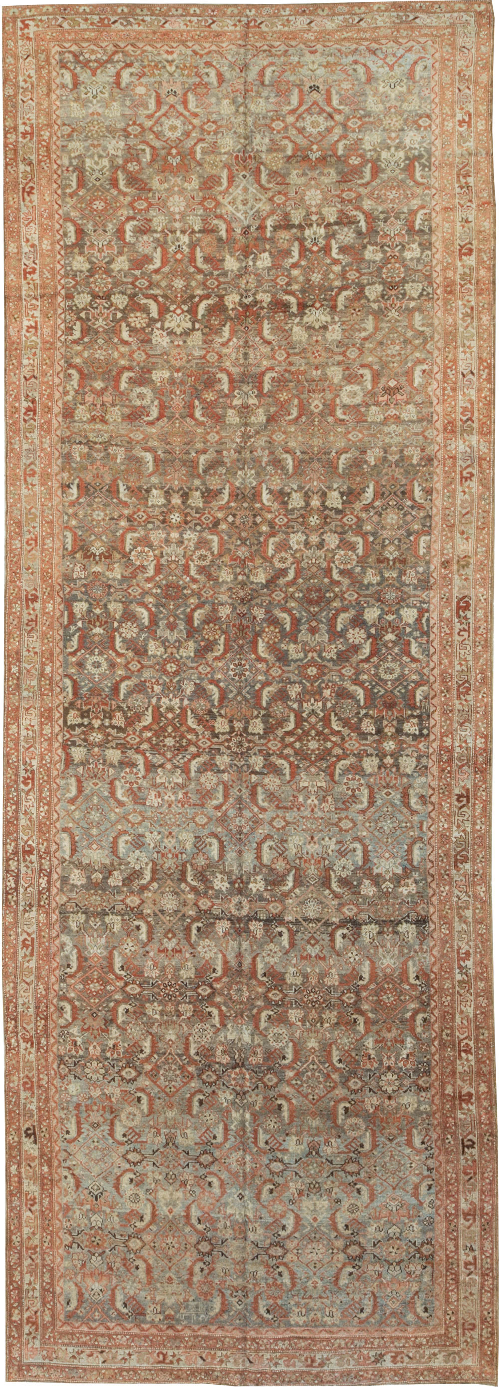 Antique Persian Kurdish Gallery Carpet, No.18844 - Gsblank