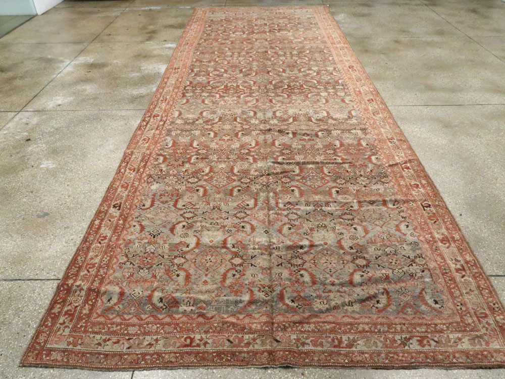 Antique Persian Kurdish Gallery Carpet, No.18844 - Gsblank