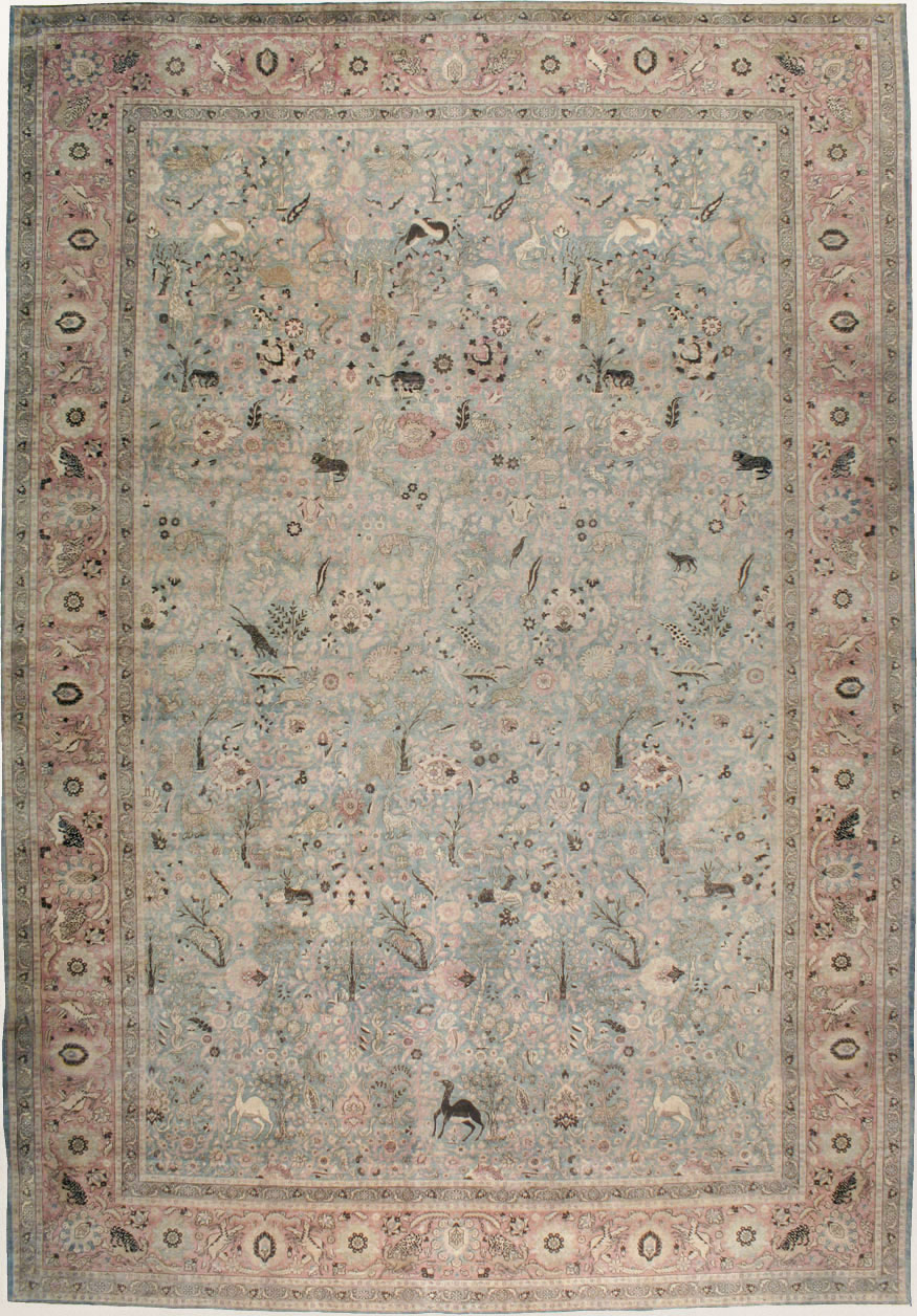 Antique Persian Tabriz Carpet, No.18846 - Gsblank