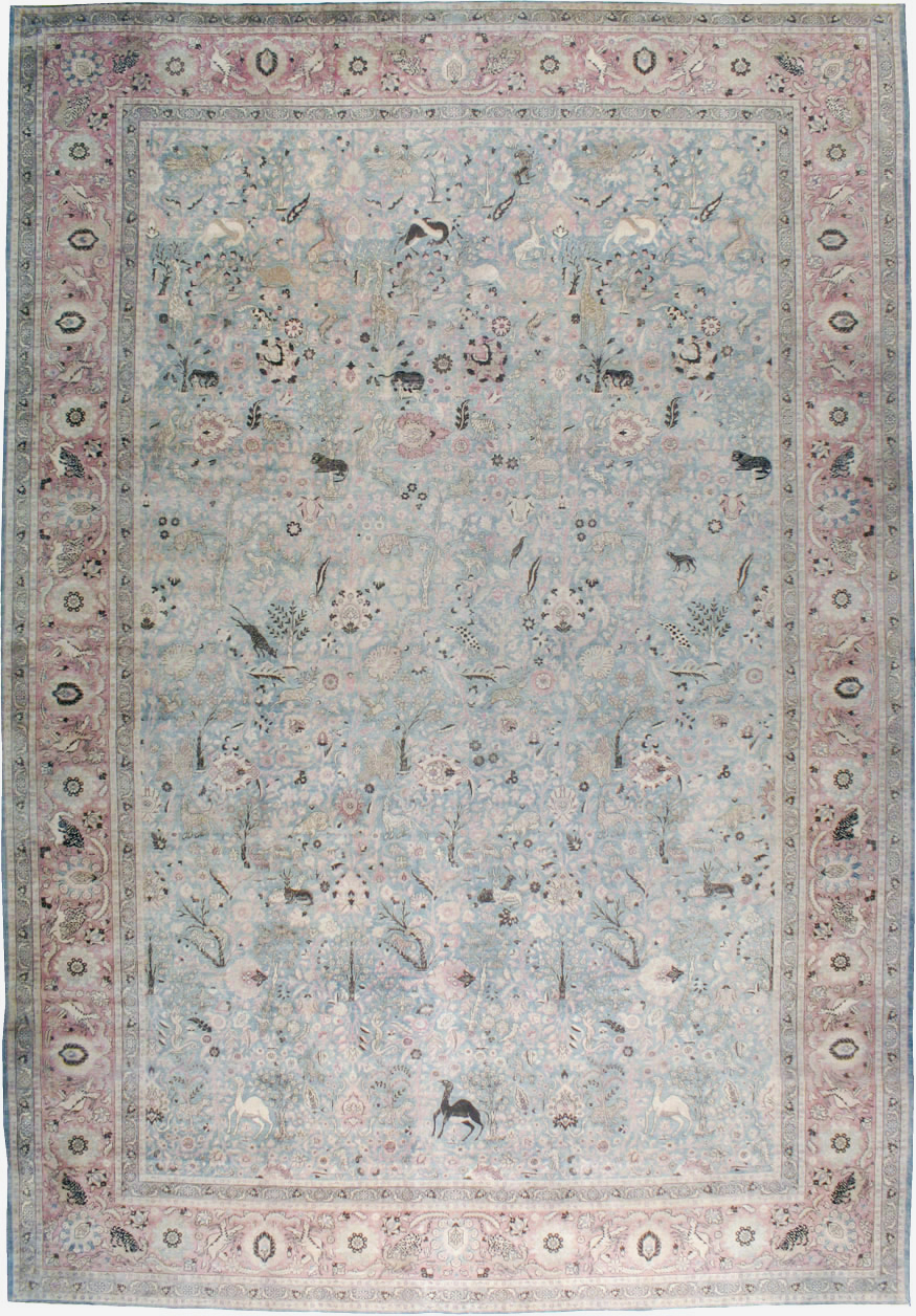 Antique Persian Tabriz Carpet, No.18846 - Gsblank