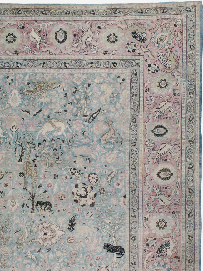 Antique Persian Tabriz Carpet, No.18846 - Gsblank