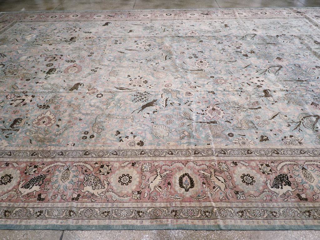 Antique Persian Tabriz Carpet, No.18846 - Gsblank