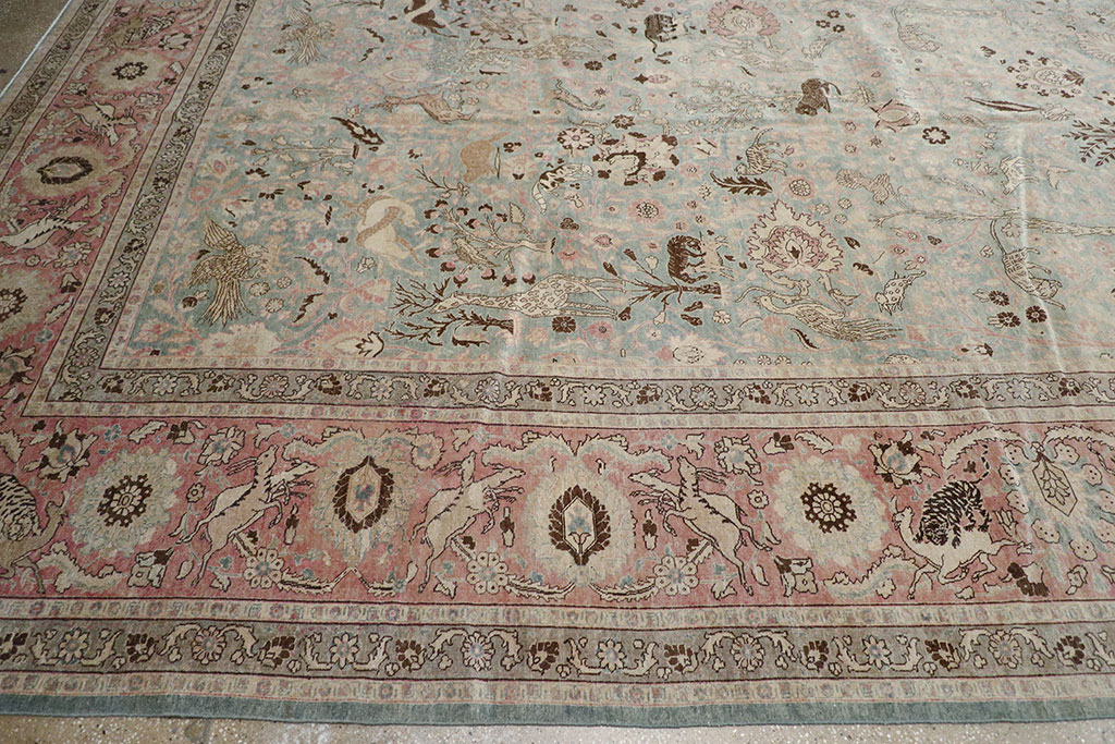 Antique Persian Tabriz Carpet, No.18846 - Gsblank