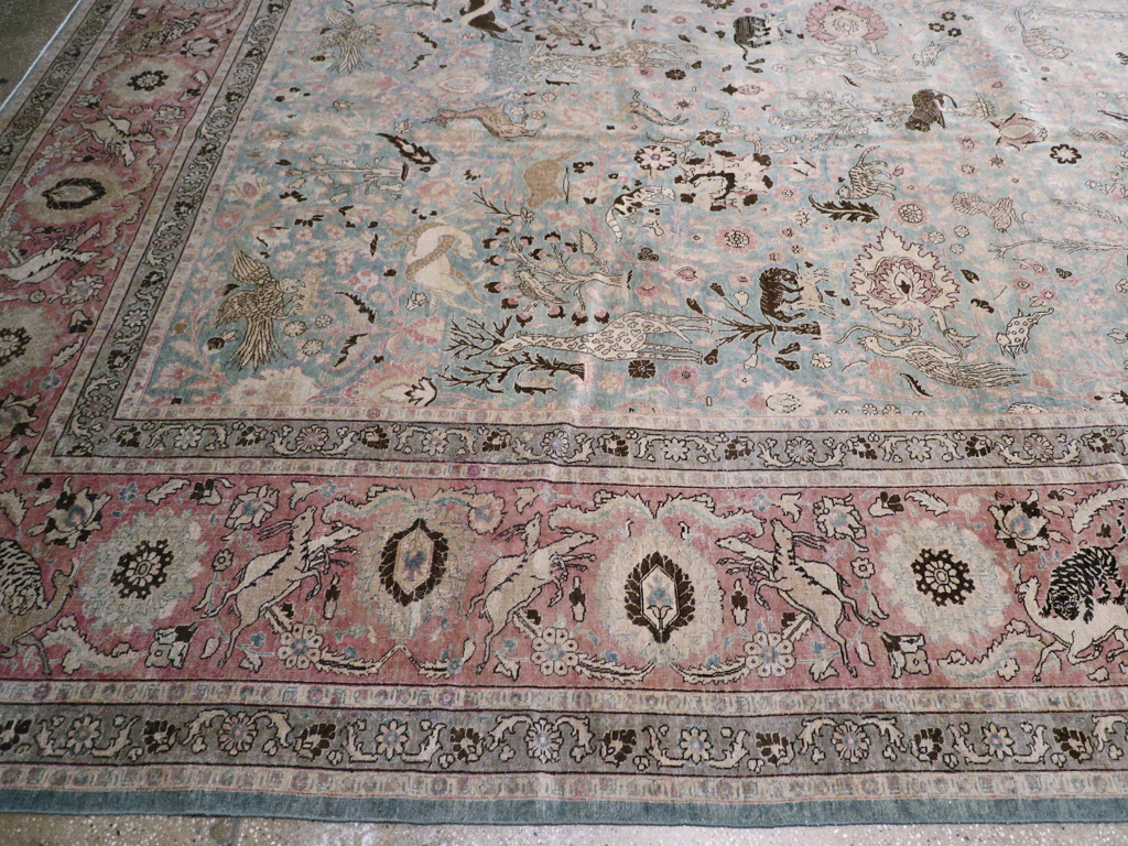 Antique Persian Tabriz Carpet, No.18846 - Gsblank