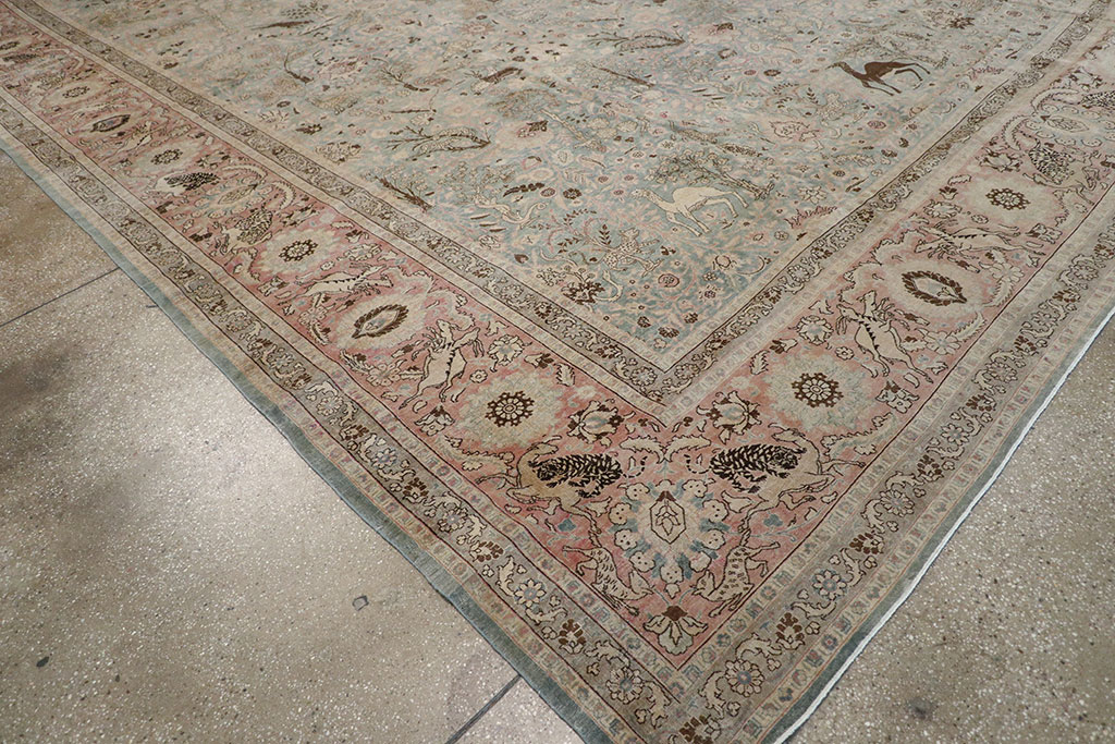 Antique Persian Tabriz Carpet, No.18846 - Gsblank