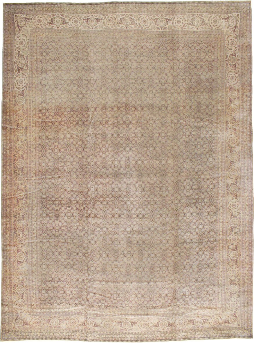 Vintage Persian Tabriz Carpet, No.18853 - Gsblank