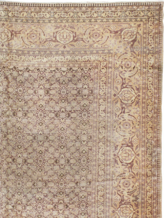 Vintage Persian Tabriz Carpet, No.18853 - Gsblank