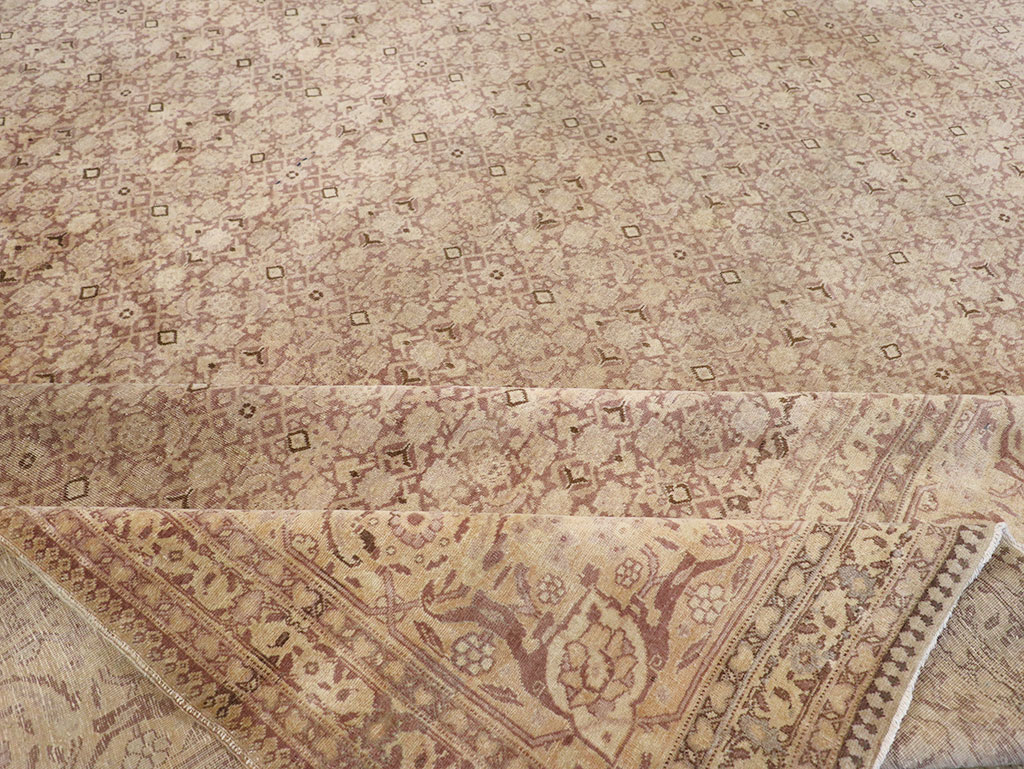 Vintage Persian Tabriz Carpet, No.18853 - Gsblank