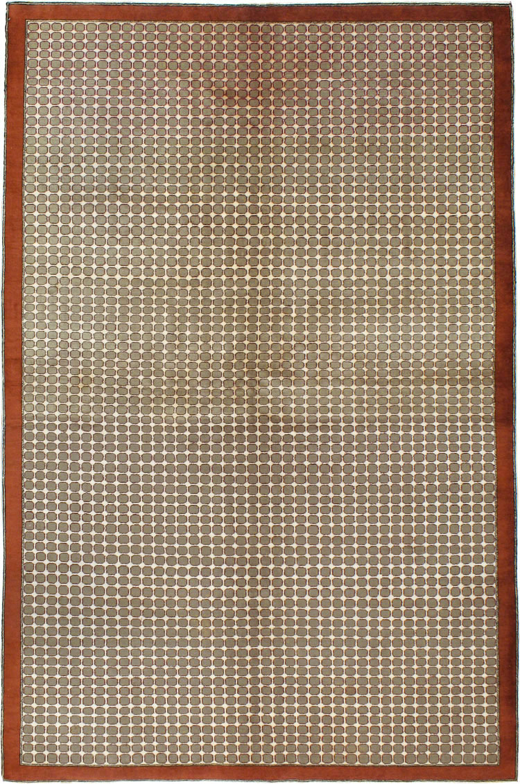 Vintage Anatolian Deco Carpet, No.18855 - Gsblank