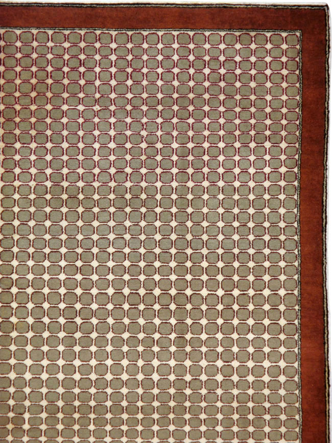 Vintage Anatolian Deco Carpet, No.18855 - Gsblank