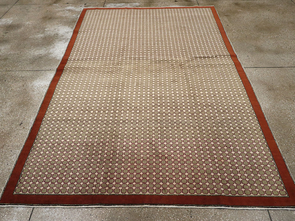 Vintage Anatolian Deco Carpet, No.18855 - Gsblank
