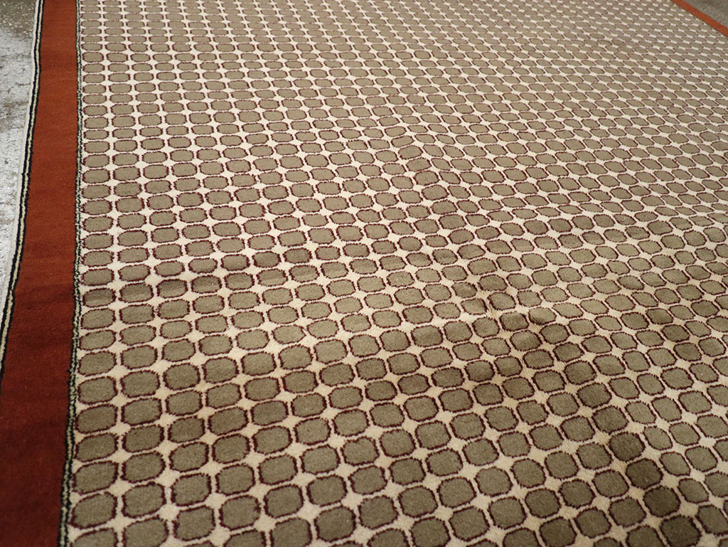 Vintage Anatolian Deco Carpet, No.18855 - Gsblank