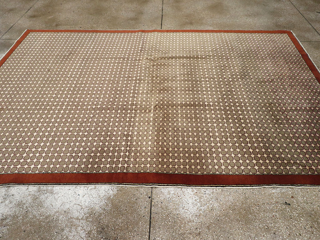 Vintage Anatolian Deco Carpet, No.18855 - Gsblank