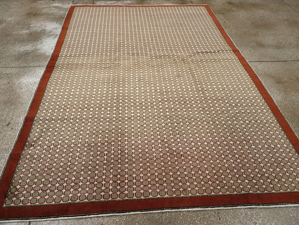 Vintage Anatolian Deco Carpet, No.18855 - Gsblank