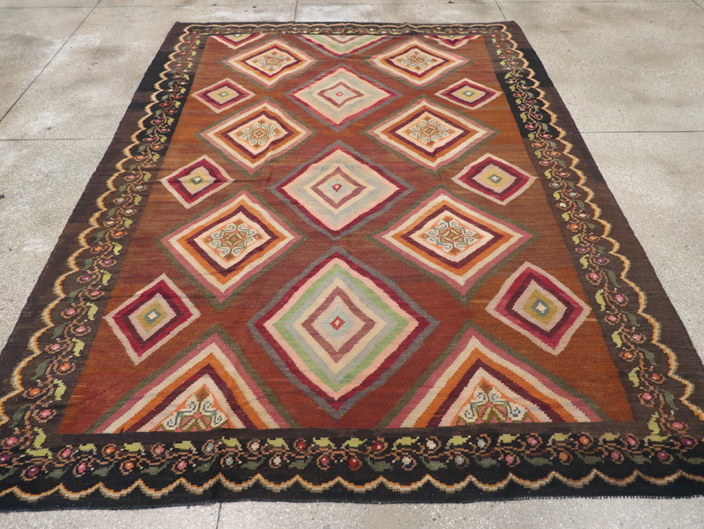 Vintage Turkish Flat-weave Kilim, No.18876 - Gsblank