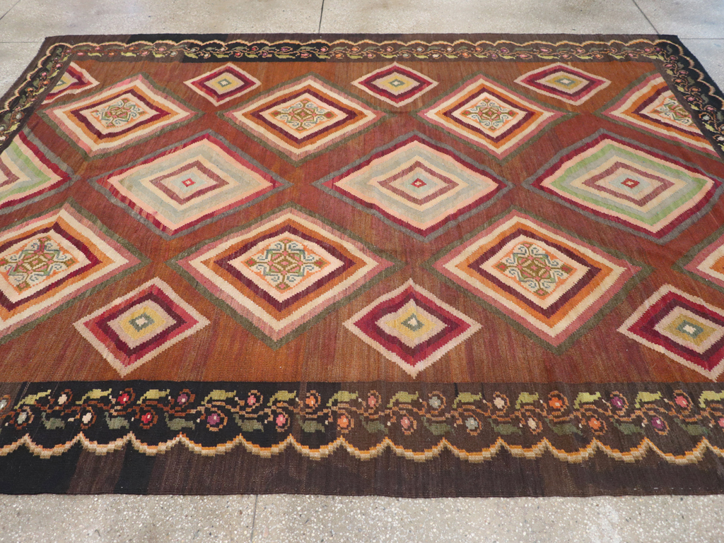Vintage Turkish Flat-weave Kilim, No.18876 - Gsblank