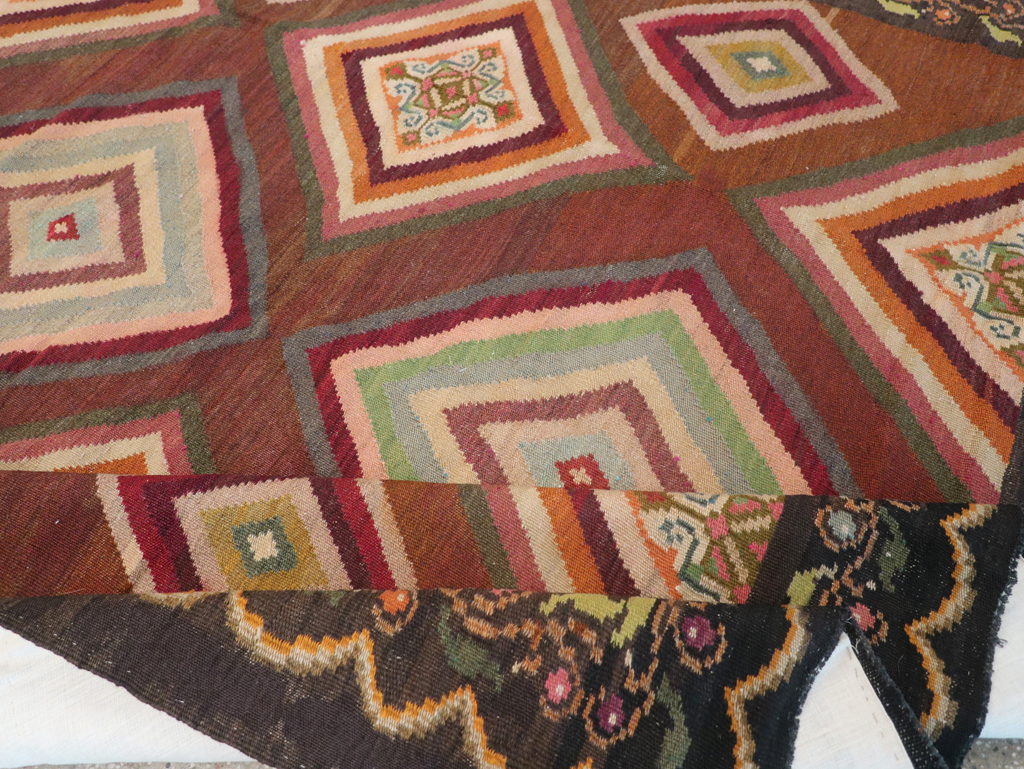 Vintage Turkish Flat-weave Kilim, No.18876 - Gsblank
