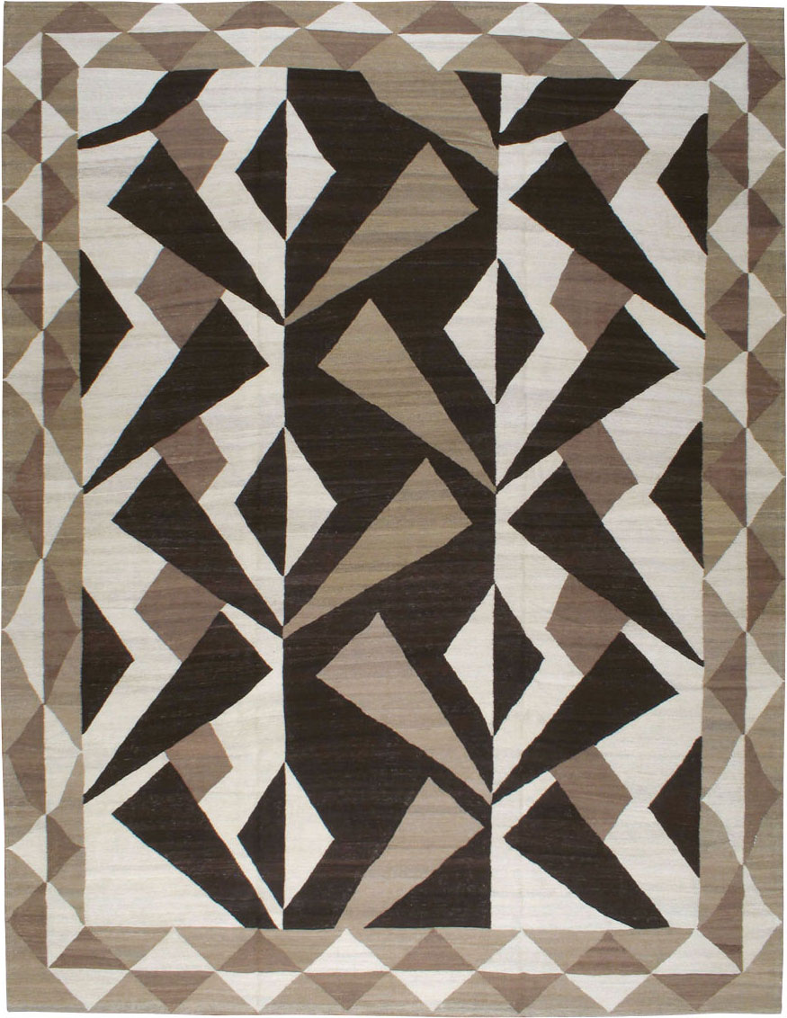 Vintage Persian Modernist Kilim, No.18890 - Gsblank