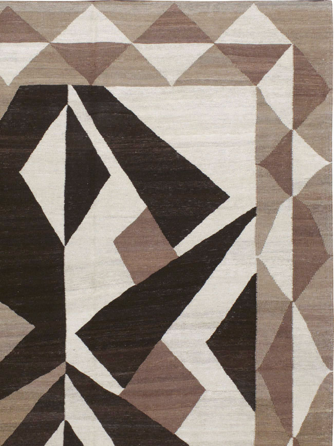 Vintage Persian Modernist Kilim, No.18890 - Gsblank