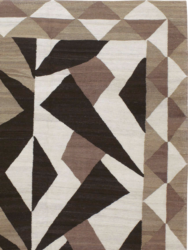 Vintage Persian Modernist Kilim, No.18890 - Gsblank