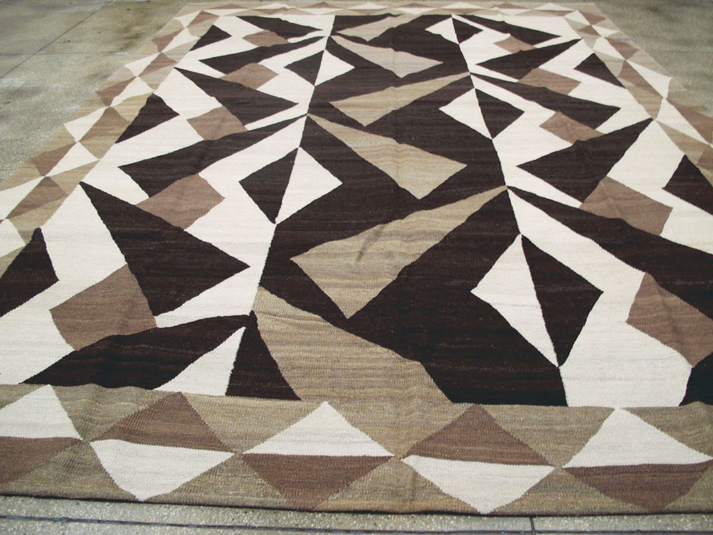 Vintage Persian Modernist Kilim, No.18890 - Gsblank