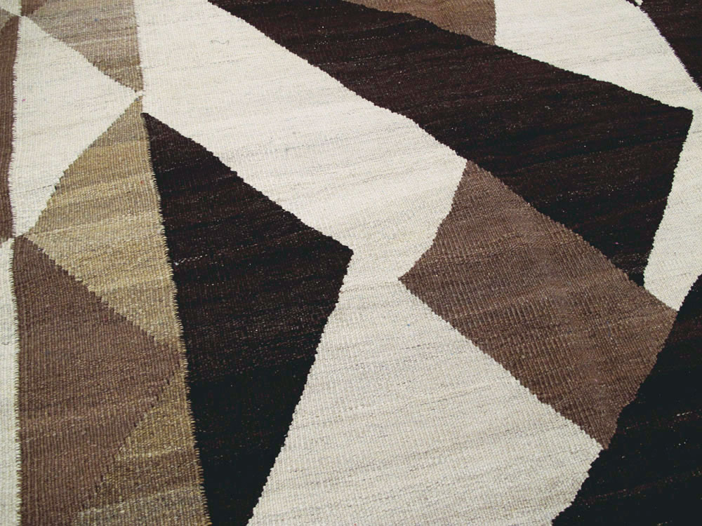 Vintage Persian Modernist Kilim, No.18890 - Gsblank