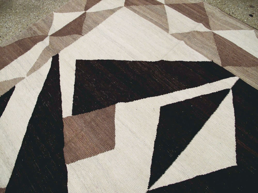 Vintage Persian Modernist Kilim, No.18890 - Gsblank