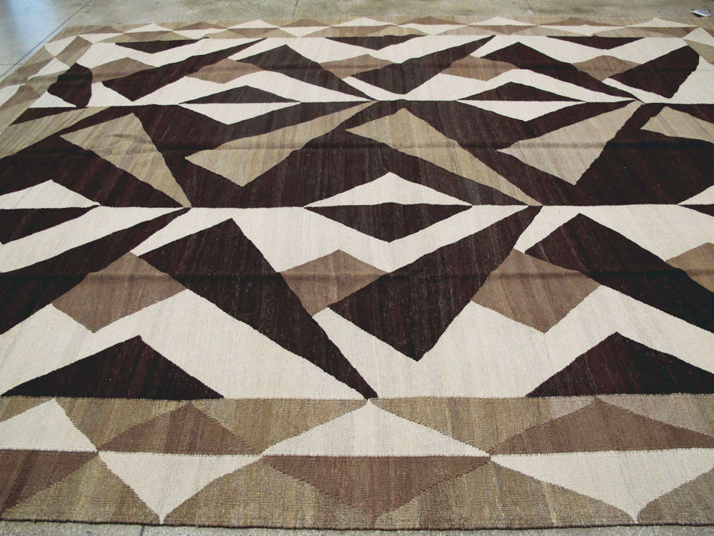 Vintage Persian Modernist Kilim, No.18890 - Gsblank