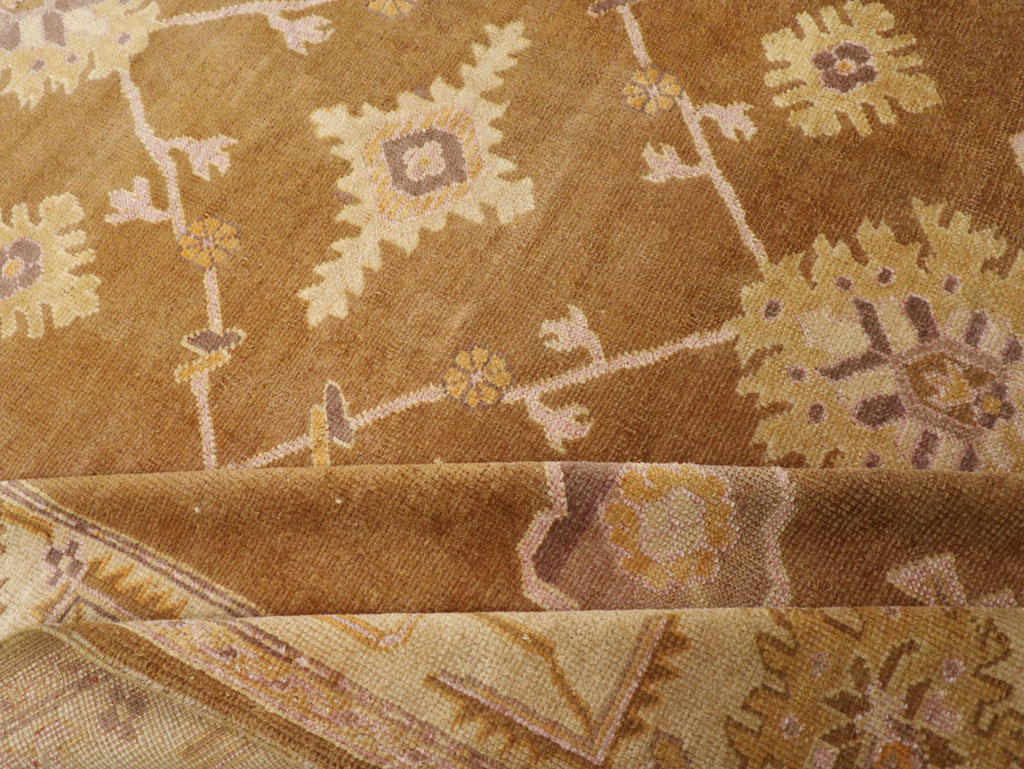 Antique Turkish Oushak Square Room Size Carpet, No.18896 - Gsblank