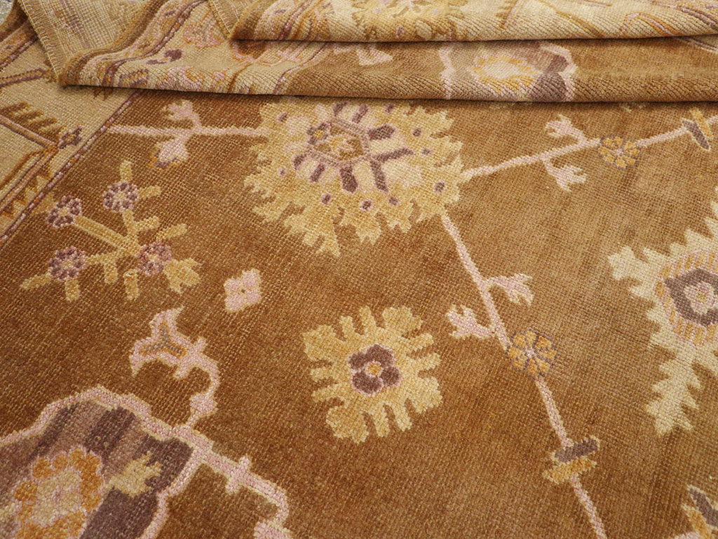 Antique Turkish Oushak Square Room Size Carpet, No.18896 - Gsblank