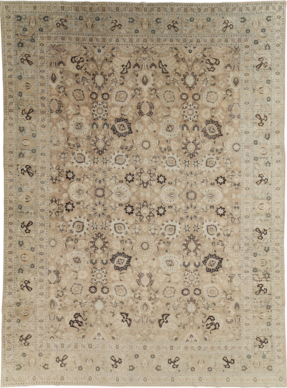 Antique Persian Tabriz Carpet, No.18906 - Gsblank