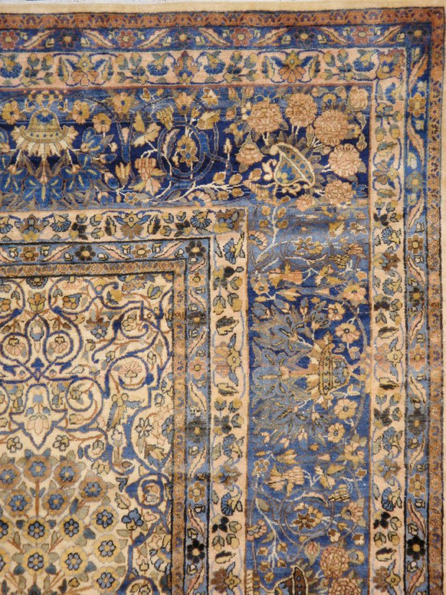 Vintage Persian Lavar Kerman Oversize Carpet, No.18917 - Gsblank