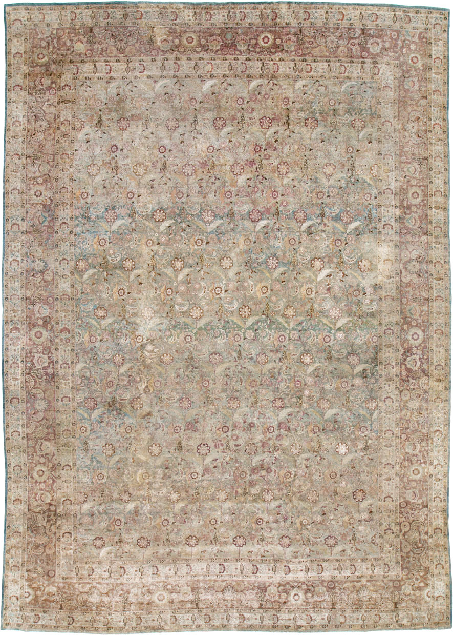 Antique Persian Mashad Carpet, No.18952 - Gsblank