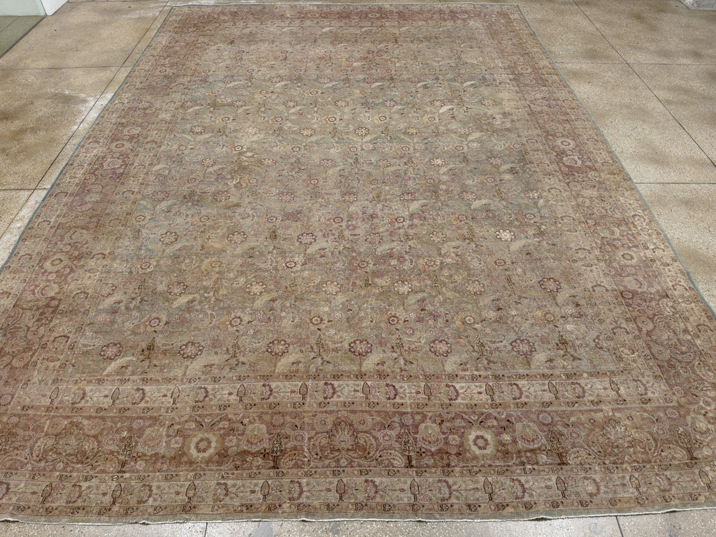 Antique Persian Mashad Carpet, No.18952 - Gsblank