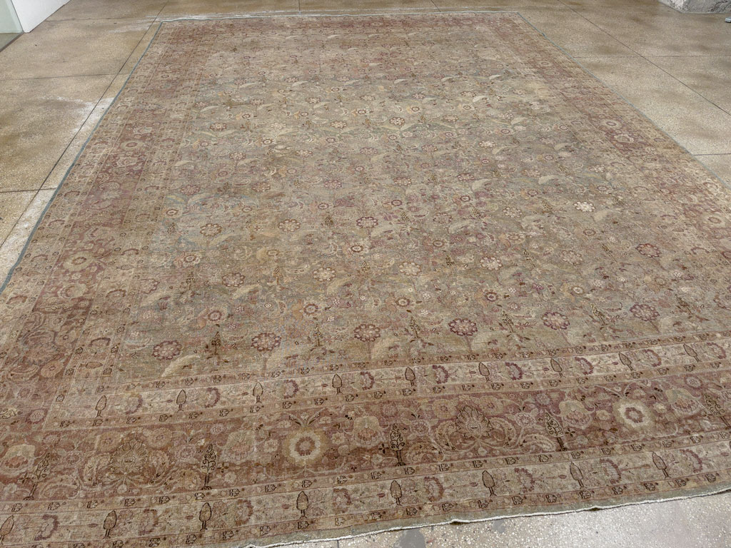 Antique Persian Mashad Carpet, No.18952 - Gsblank