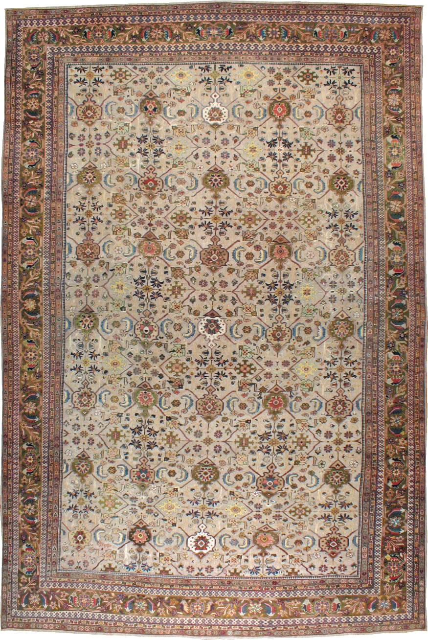 Antique Persian Mahal Carpet, No.18965 - Gsblank