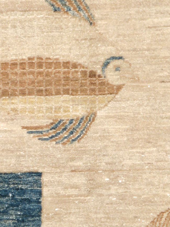 Contemporary Turkish Pictorial Accent Rug, No.18999 - Gsblank