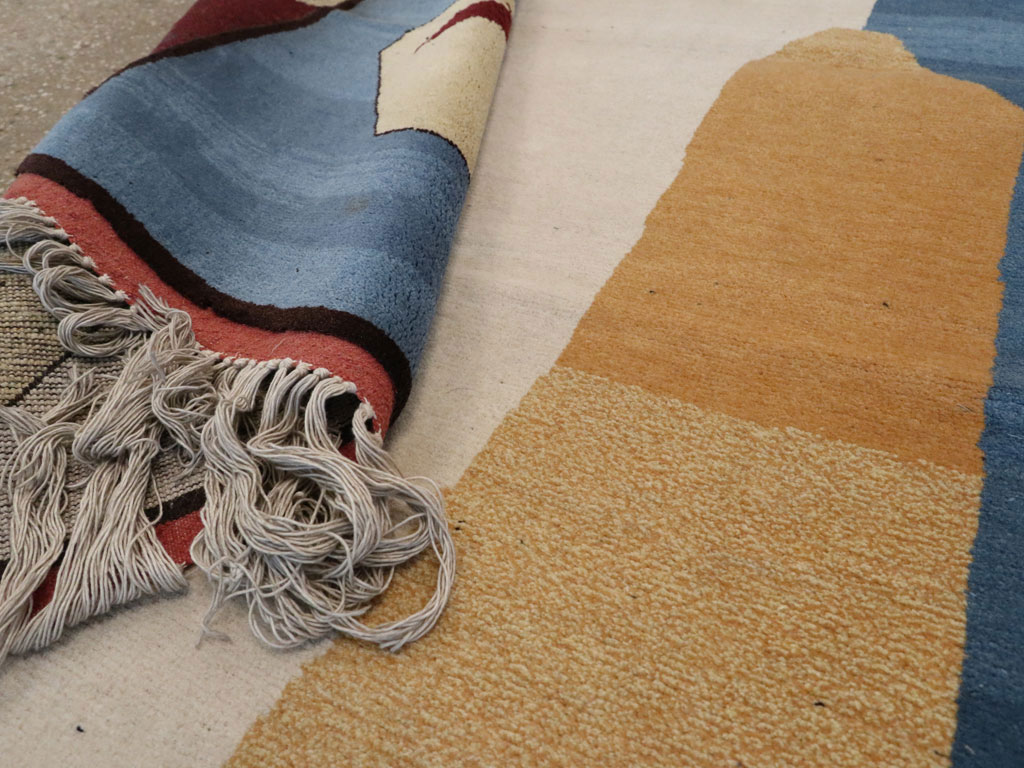 Vintage Afghan Turkoman Pictorial Rug, No.19003 - Gsblank