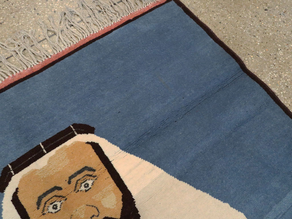 Vintage Afghan Turkoman Pictorial Rug, No.19003 - Gsblank