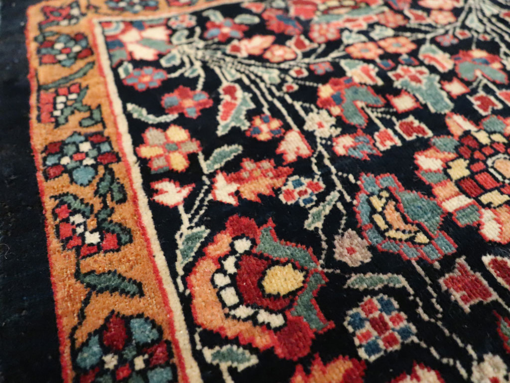 Antique Persian Sarouk Fereghan Square Throw Rug (Pair: 1 of 2), No.19031 - Gsblank