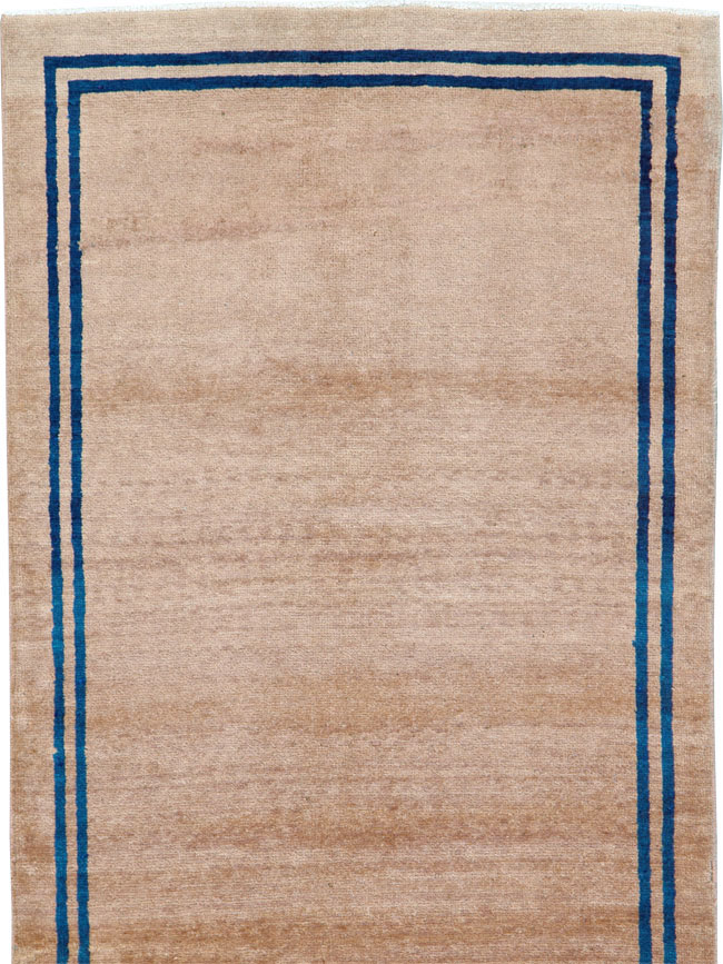 Vintage Persian Mashad Minimalist Runner, No.19038 - Gsblank