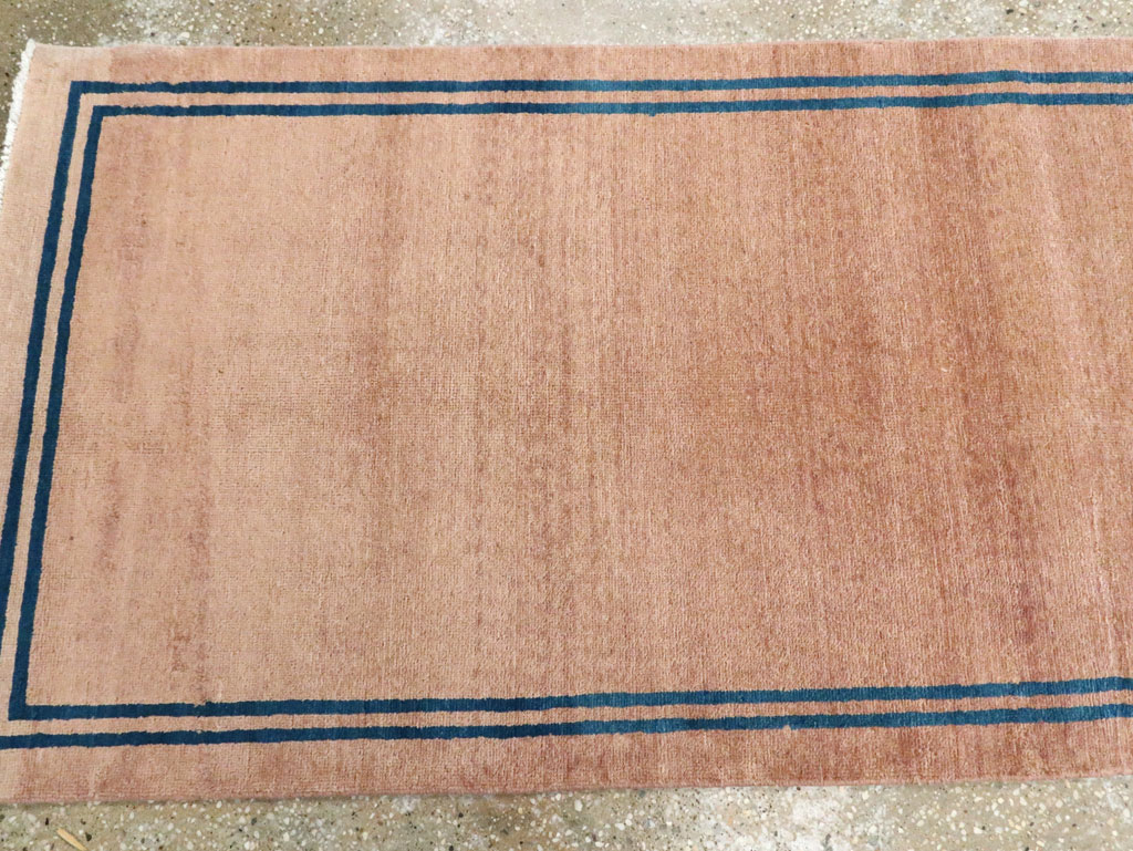 Vintage Persian Mashad Minimalist Runner, No.19038 - Gsblank